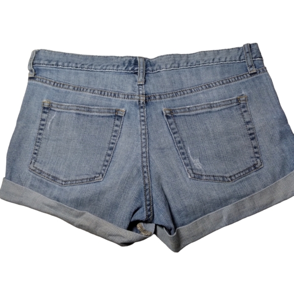 Banana Republic Denim Jean Cuffed Shorts Size 4 - Picture 6 of 12